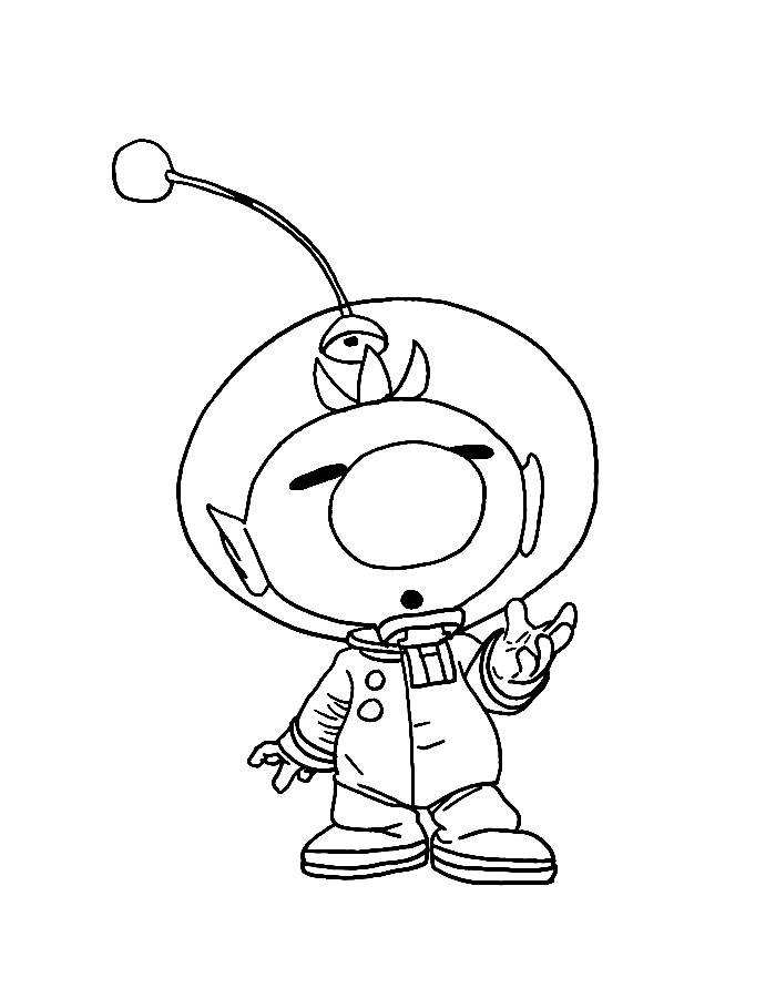 Captain Olimar Coloring Page