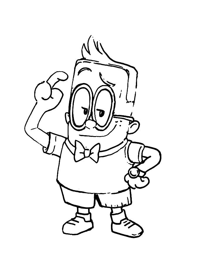 Captain Underpants Melvin Sneedly Coloring Page