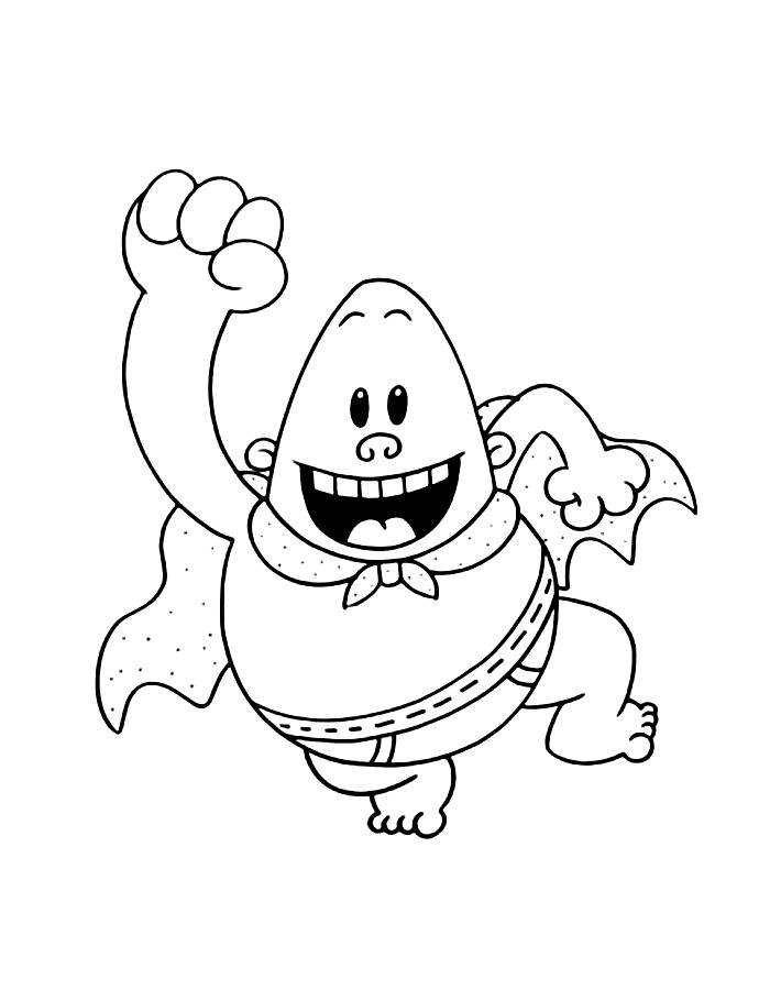 Captain Underpants The First Epic Movie Coloring Page