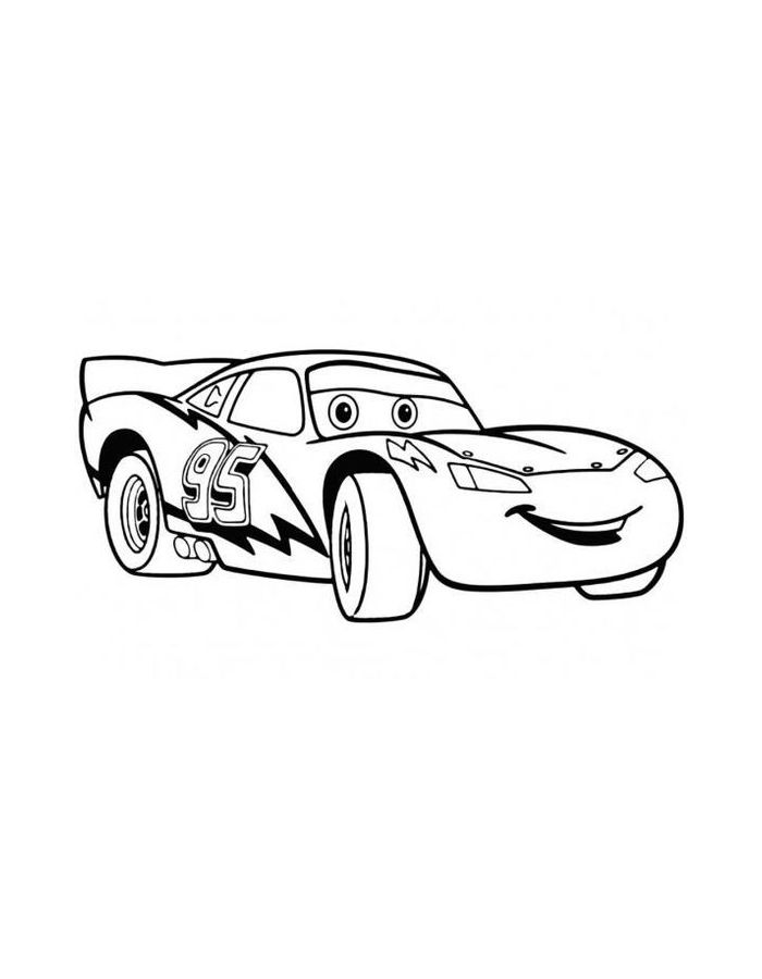 Car Mcqueen Coloring Page