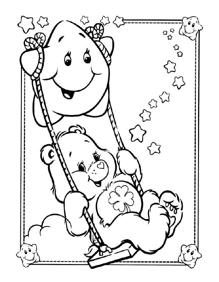 Care Bear Color Sheet Coloring Page