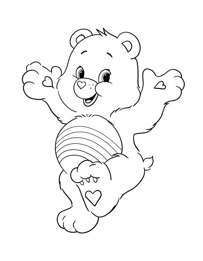 Care Bears Book Coloring Page