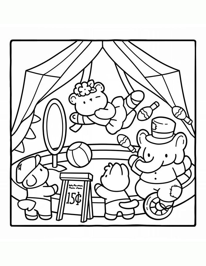 Carnival Images Coloring Page