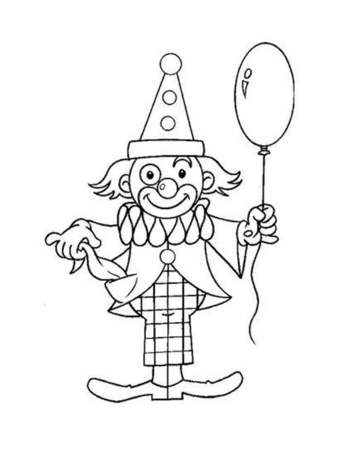 Carnival Preschool Coloring Page