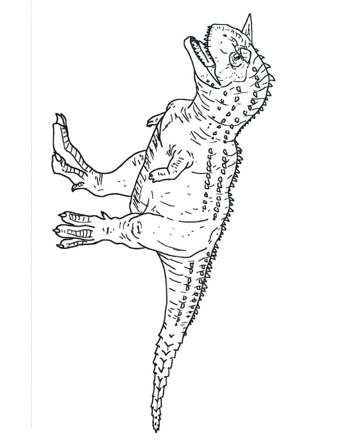 Carnotaurus Coloring Page