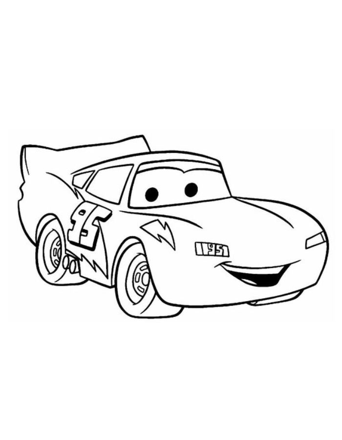 Cars 3 Lightning Mcqueen Coloring Page