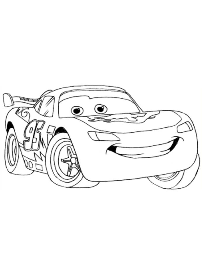 Cars Lightning Mcqueen Coloring Page