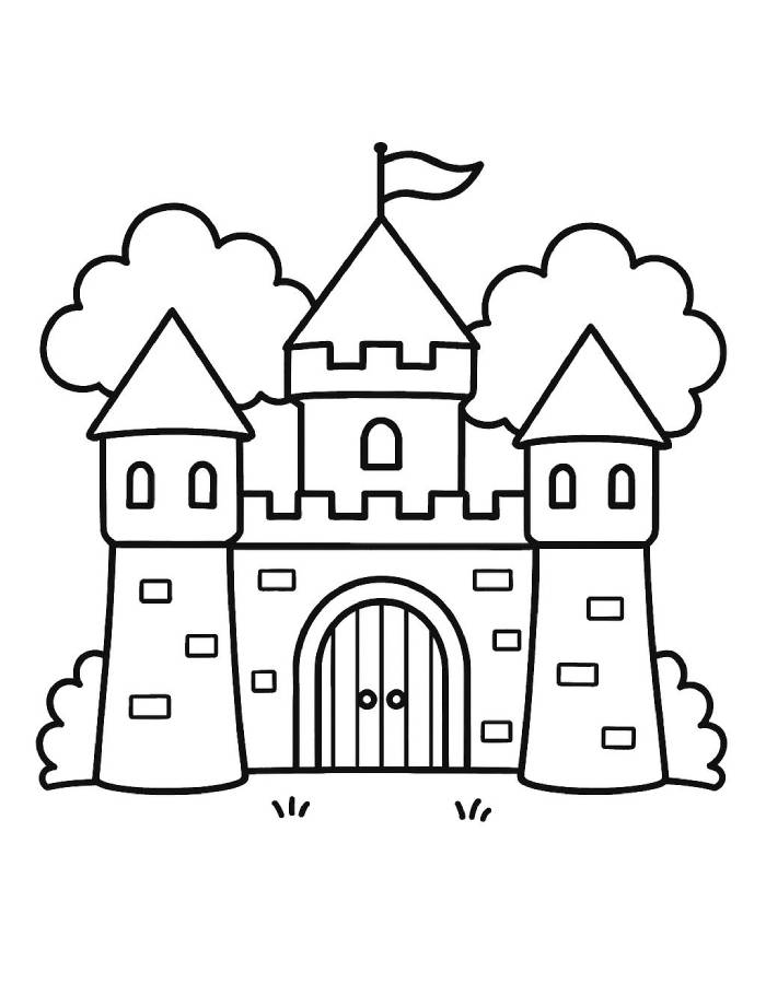 Castle Coloring Page