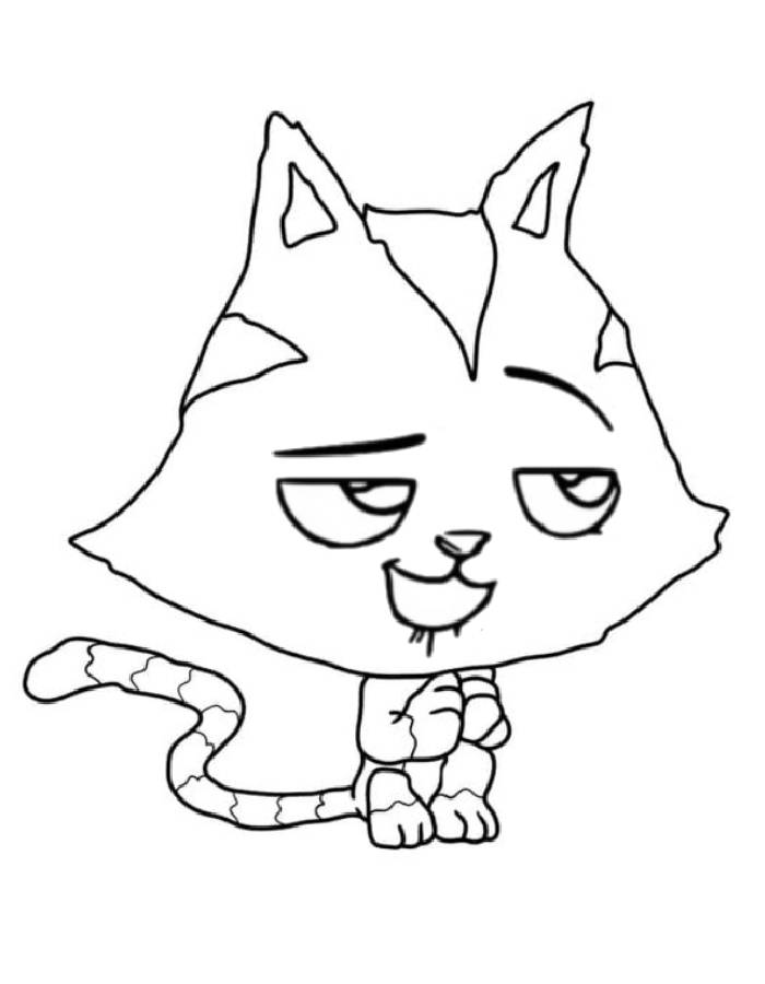 Cat Rat Gabby's Dollhouse Coloring Page