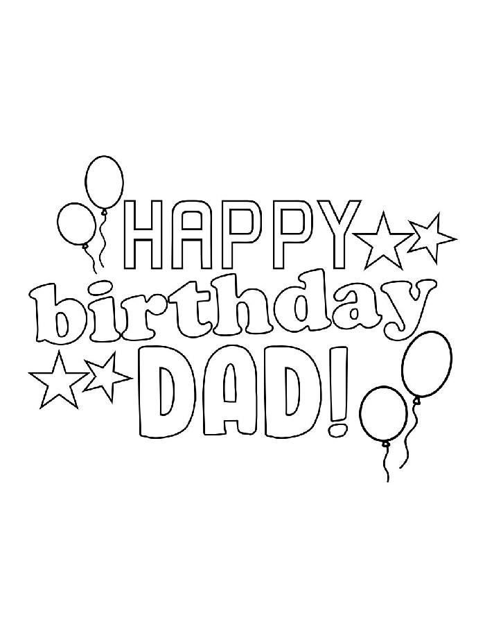 Celebrate Dad’s Special Day Coloring Page
