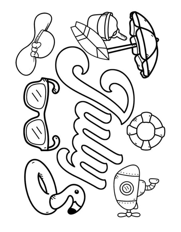 Celebrate July With Fun Coloring Page