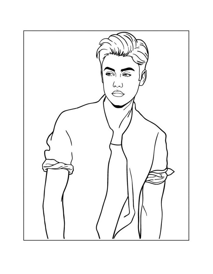 Celebrities Coloring Page