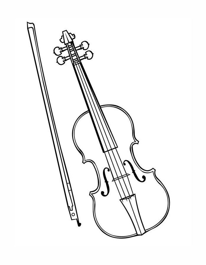 Cello Coloring Page