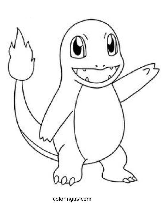 Charmander Coloring Pages