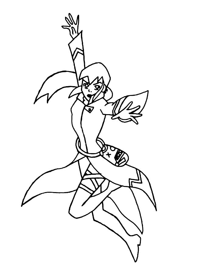 Charmcaster From Ben 10 Coloring Page