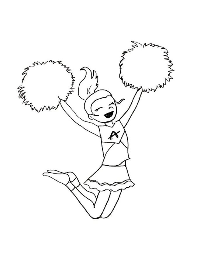 Cheerleading  coloring page