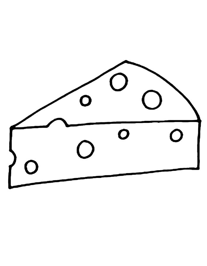 Cheese Coloring Page