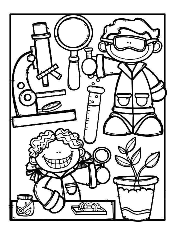 Chemistry Coloring Page