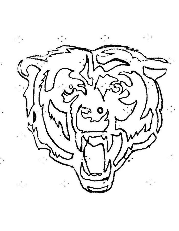 Chicago Bears Coloring Page