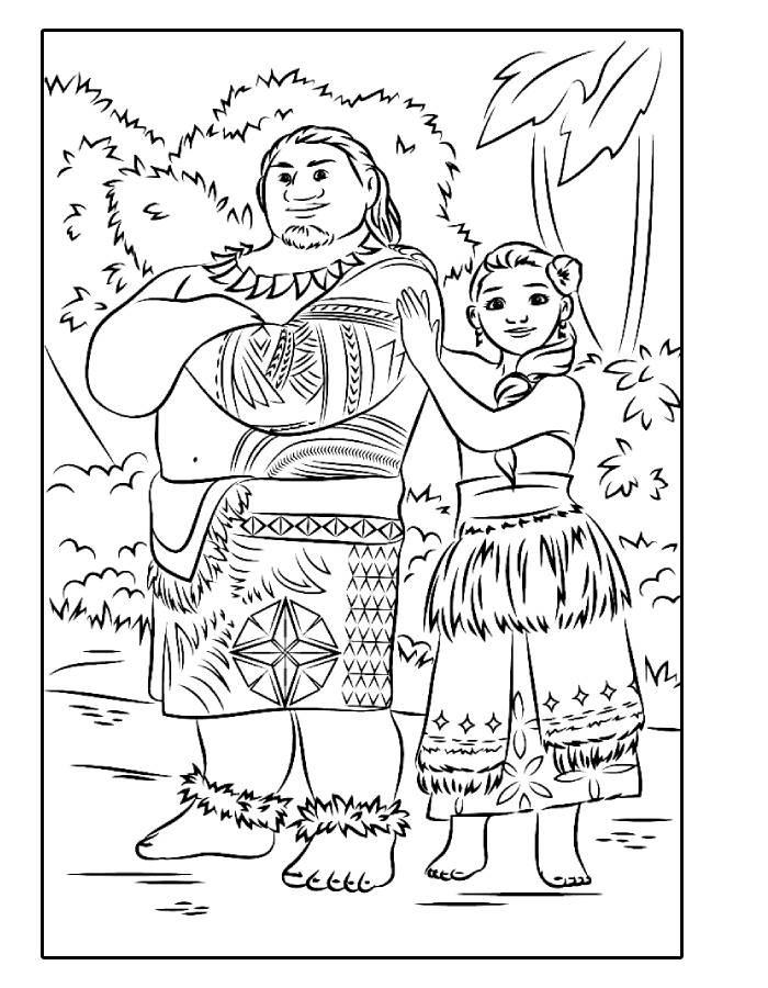 Chief Tui Coloring Page