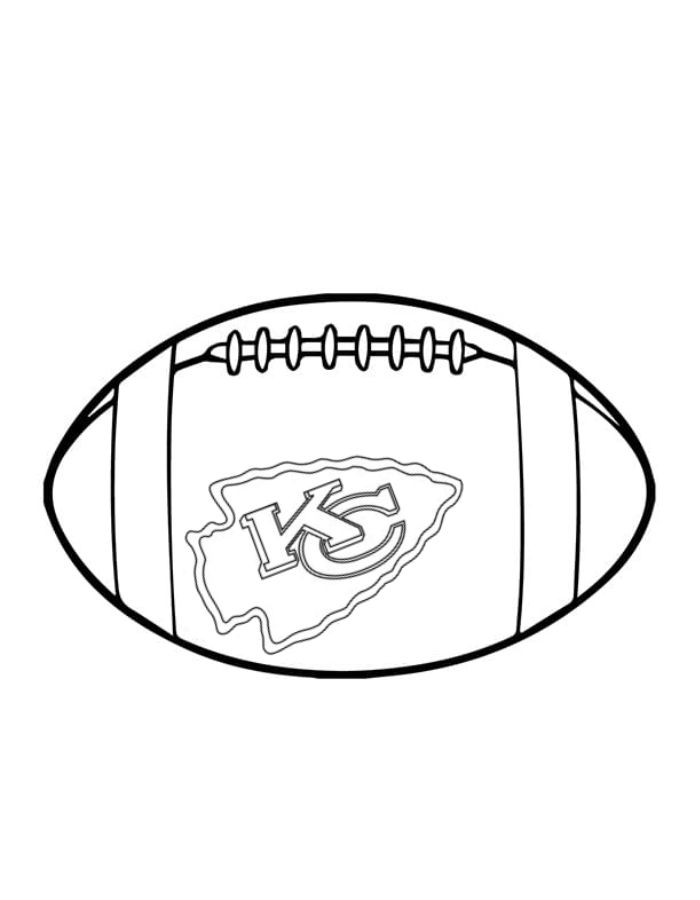 Chiefs Football Coloring Page