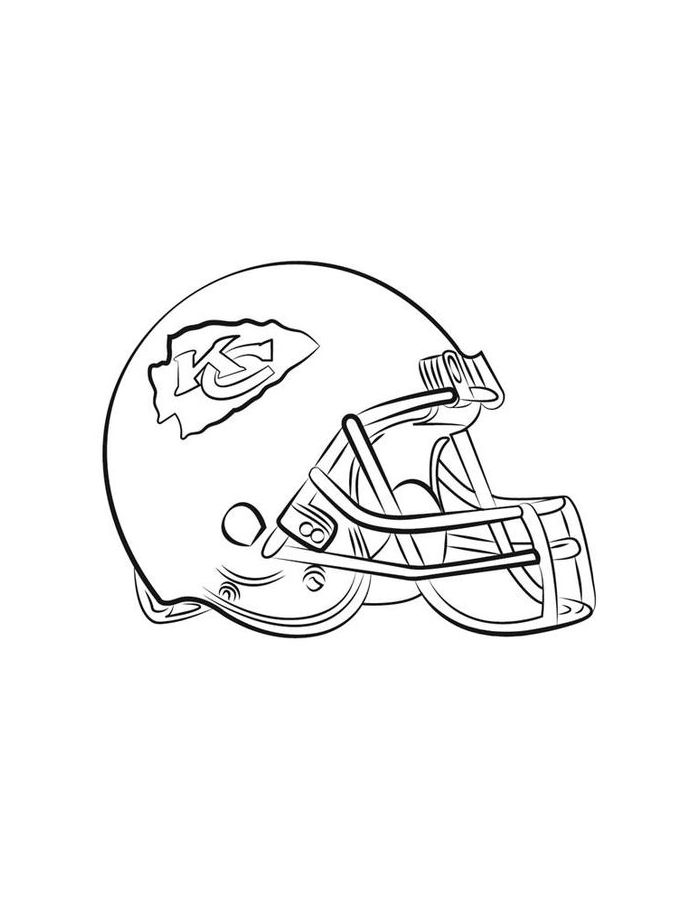 Chiefs Helmet Coloring Page