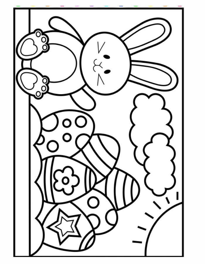 Childrens Easter Coloring Page