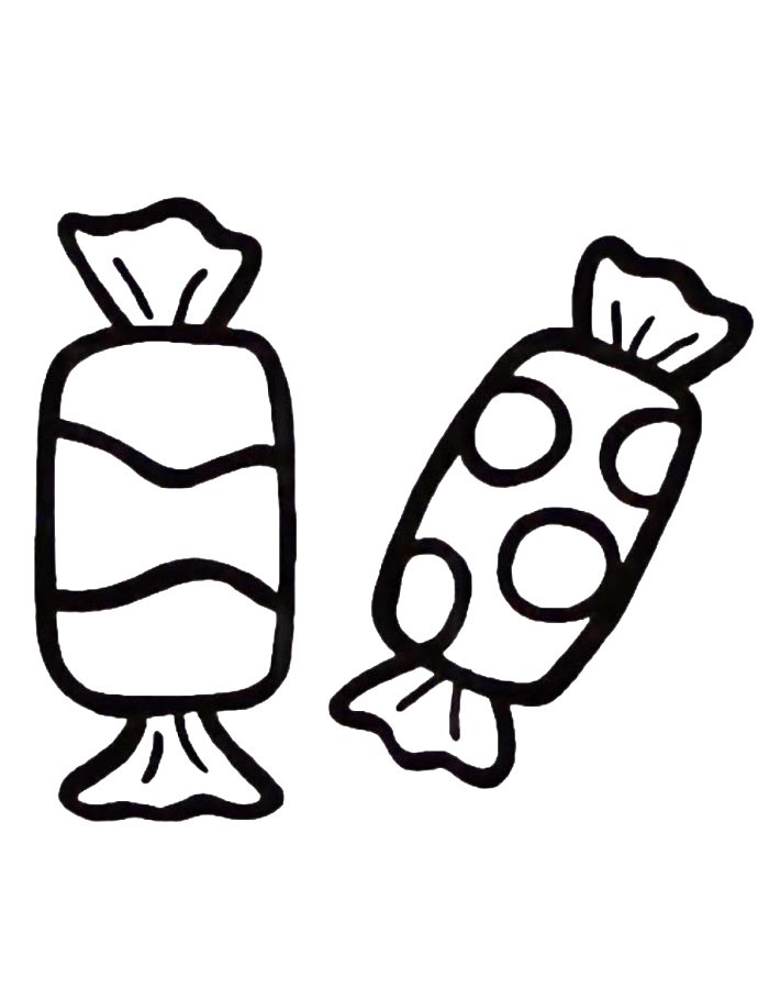 Chocolate Candy Coloring Page