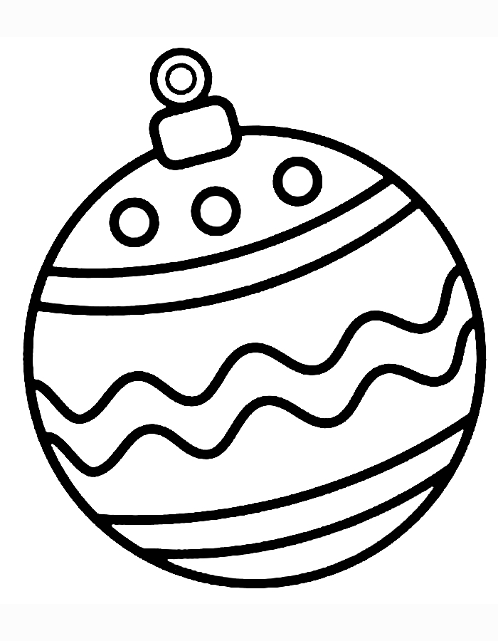 Christmas Ball Coloring Page