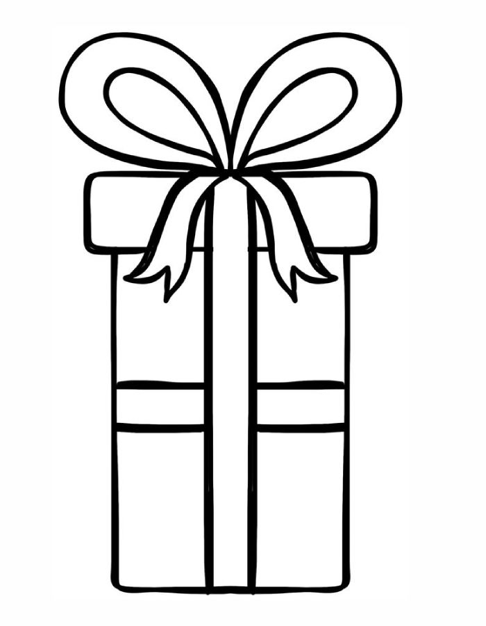 Christmas Gift For Kids Coloring Page