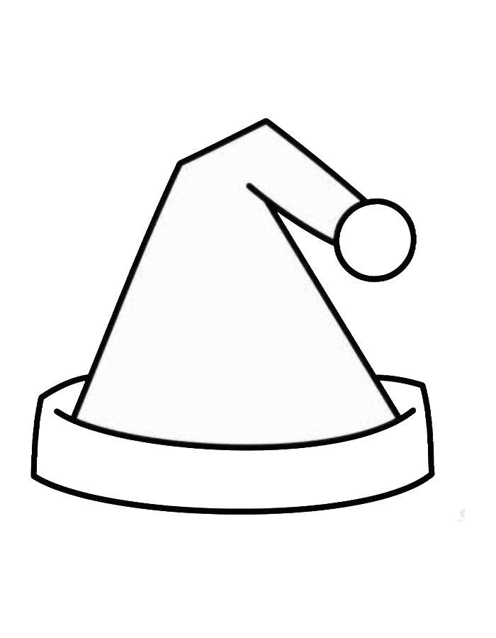 Christmas Hat Coloring Page