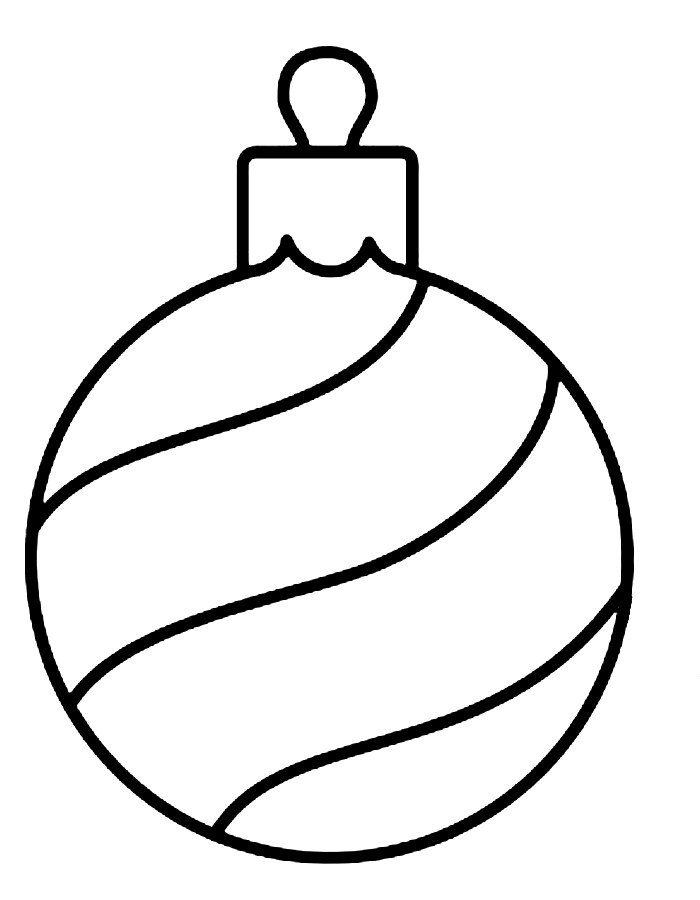 Christmas Ornament Color Sheet Coloring Page