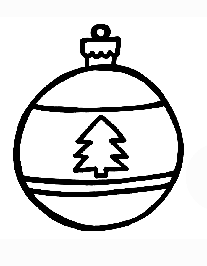 Christmas Ornament  coloring page