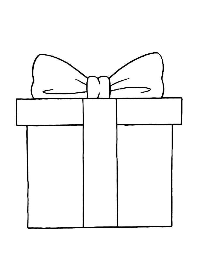 Christmas Presents To Colour Coloring Page