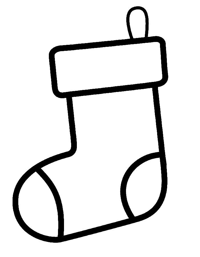 Christmas Stocking Color Sheet Coloring Page