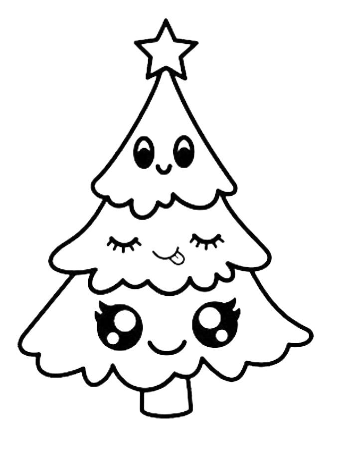 Christmas Tree Paper Christmas Tree Paper Coloring Page