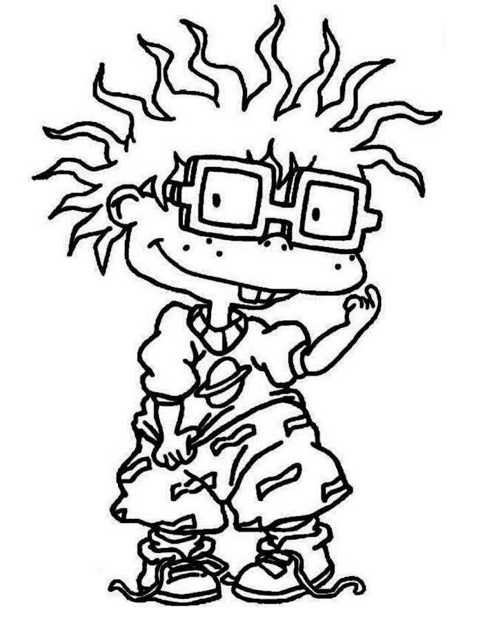 Chuckie Finster From Rugrats Coloring Page