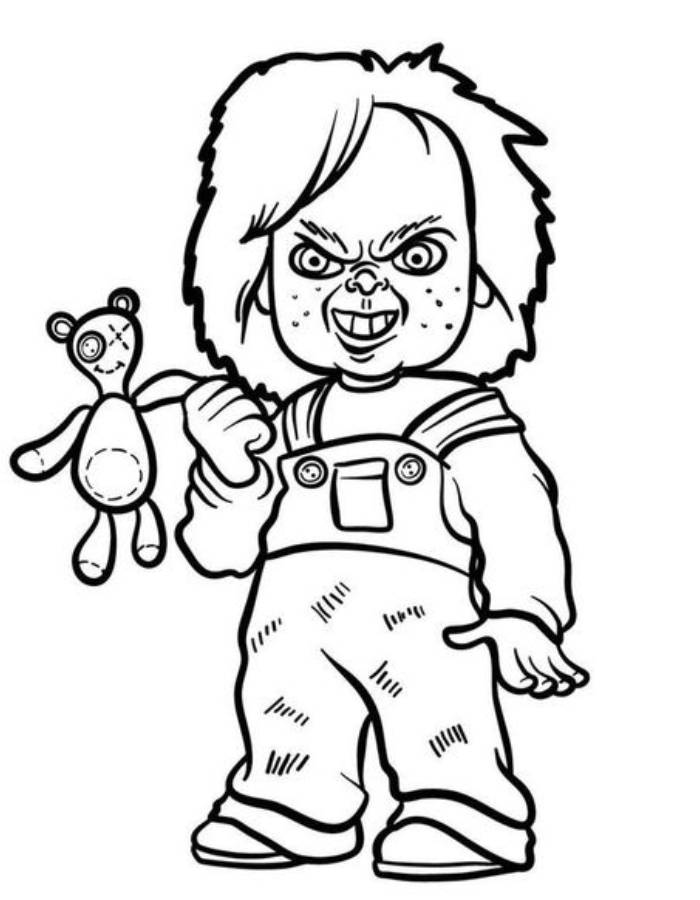 Chucky Coloring Pages (Free Printable PDF)