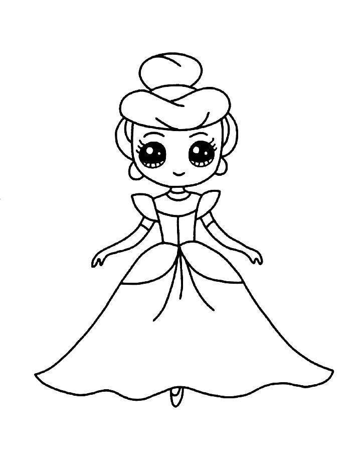 Cinderella Book Coloring Page