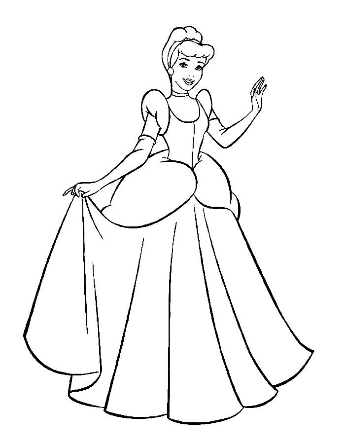 Cinderella  coloring page