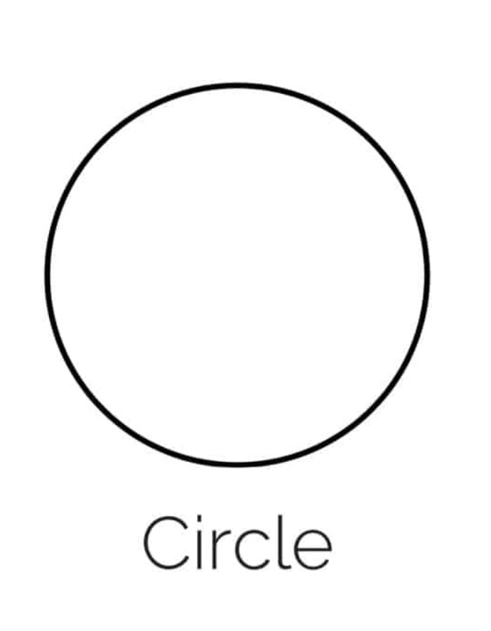 Circle Shape Coloring Page