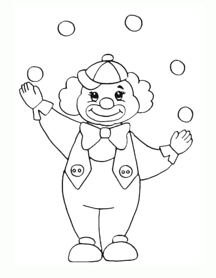 Circus Book Printable Coloring Page