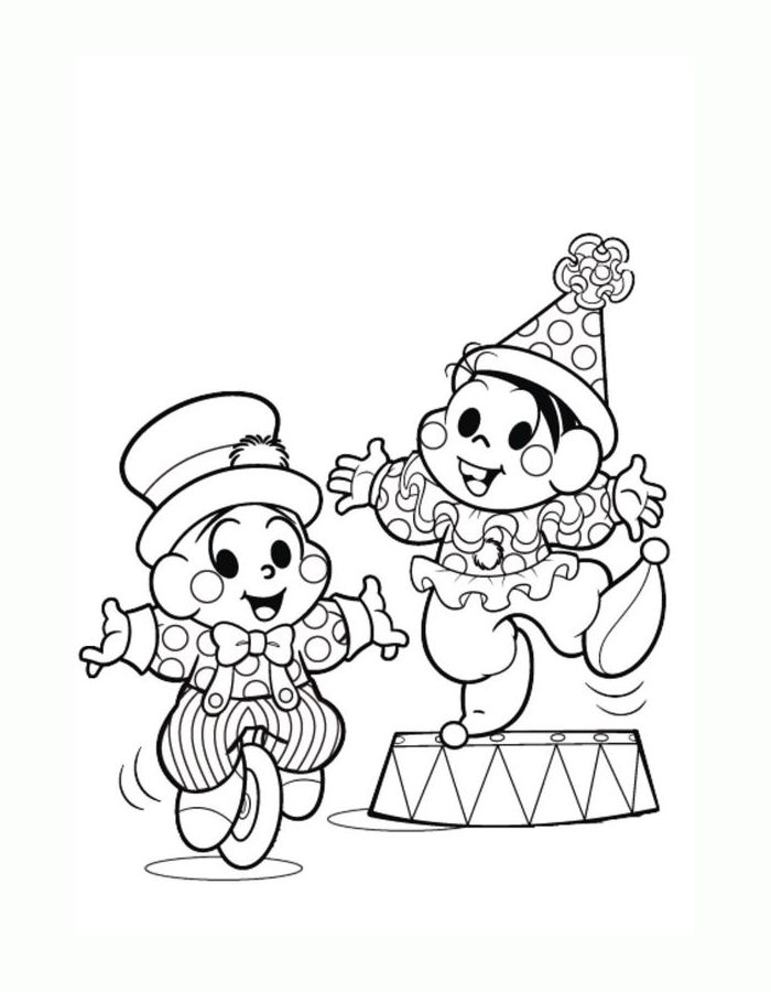 Circus Clipart Coloring Page