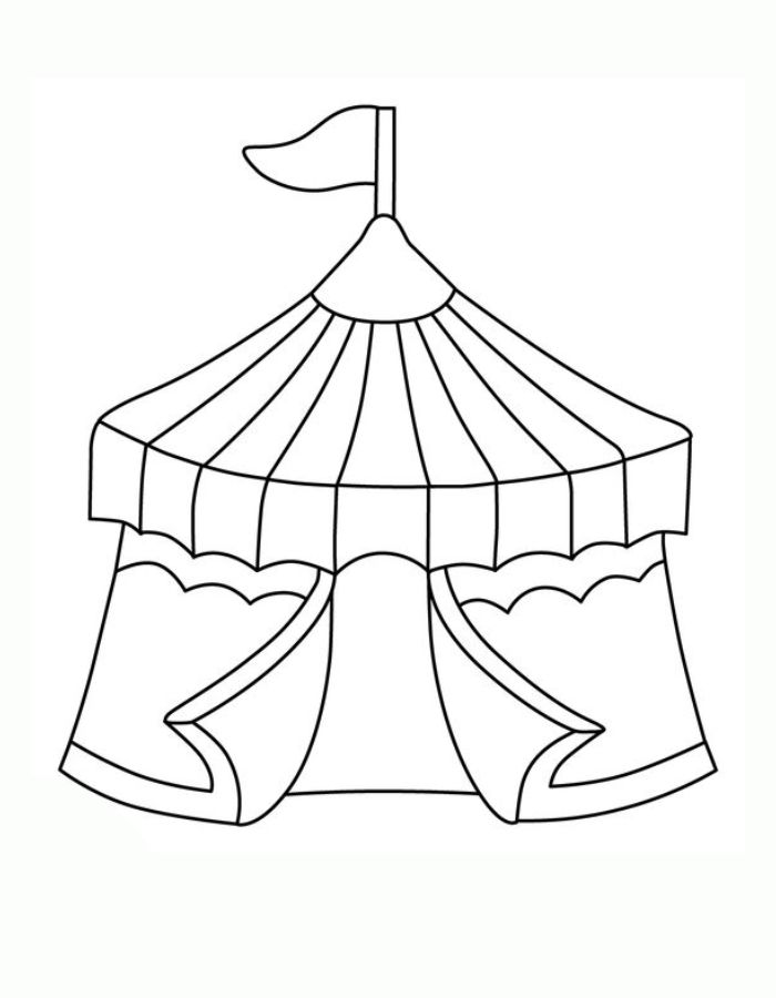 Circus Tent Coloring Page