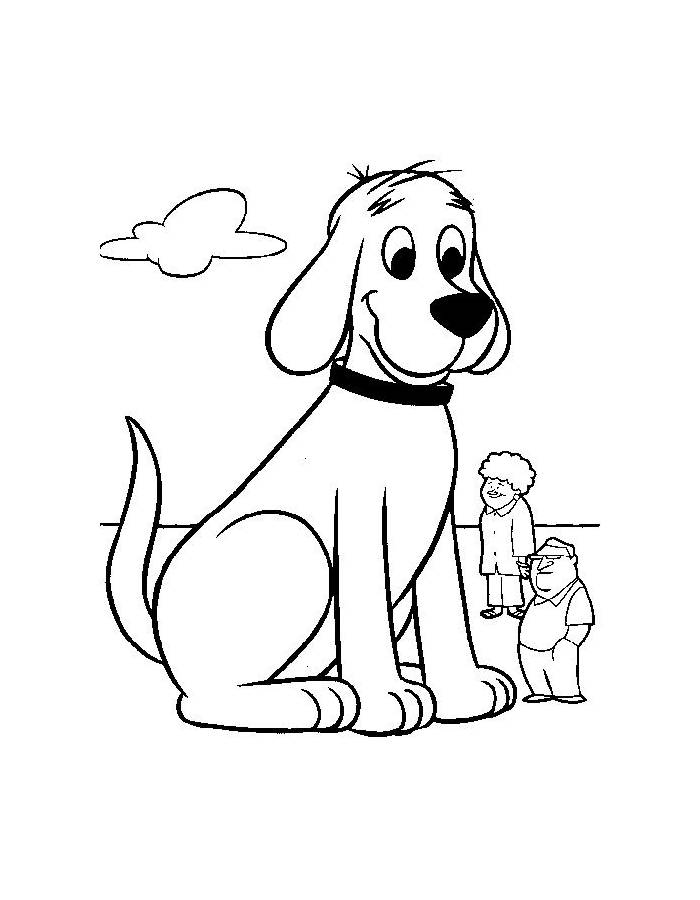 Clifford The Big Red Dog Outline Pdf Coloring Page