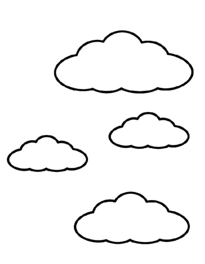 Cloud Coloring Page