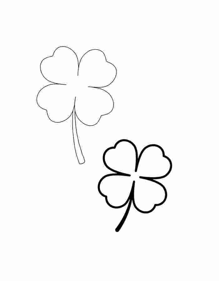 Clover Clipart Images Coloring Page