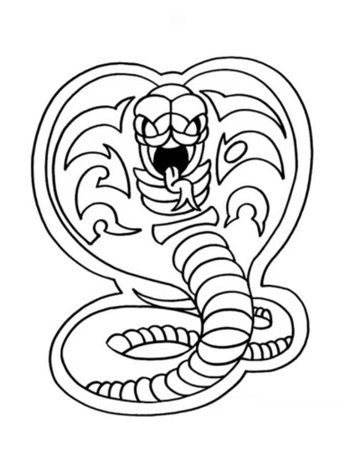 Cobra Kai Coloring Page