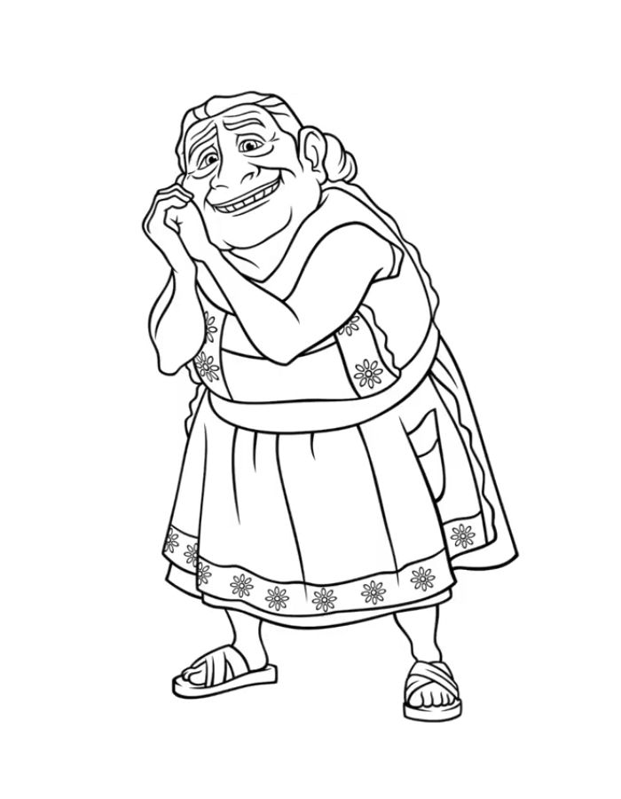 Coco Abuelita Coloring Page