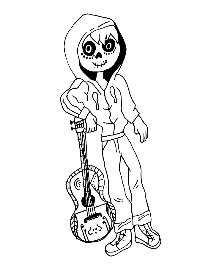 Coco Miguel Rivera Coloring Page